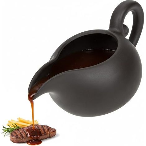 Dailygoods – Porzellan-Saucenkännchen 200 ml – Saucenkännchen – Servierschale – Fettabscheider – Spülmaschinenfest – Elegantes Design (1/5)