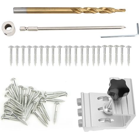 Bohrschablone aus Aluminiumlegierung für Holzkonstruktionen – Dübelpositionierungszubehör (1/5)