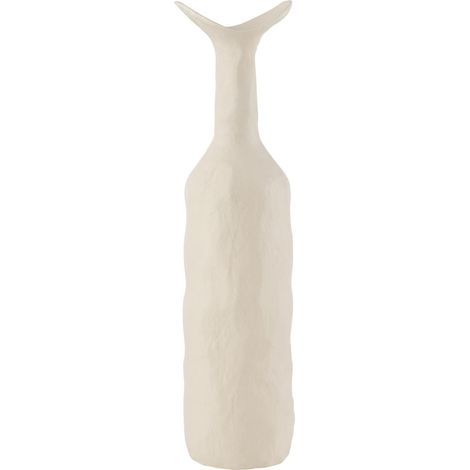 Vase Déco en Métal "Agra" 50cm Blanc (1/4)