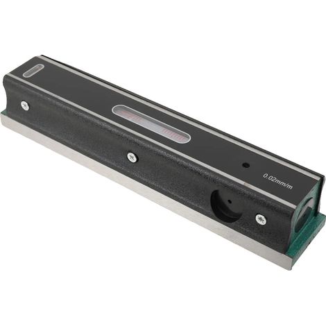 Livella ad acqua, lunga 250 mm, in ghisa, precisione 0,02 mm/m, peso netto 2 kg, base a V. (1/5)