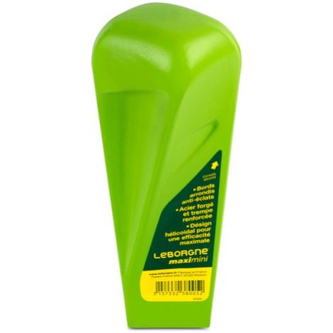 Leborgne – Coin éclateur MaxiMini 1,5Kg – Acier forgé trempé 36-42 HRC – Forme hélicoïdale pour éclatement rapide – Tête arrondie anti-éclats
