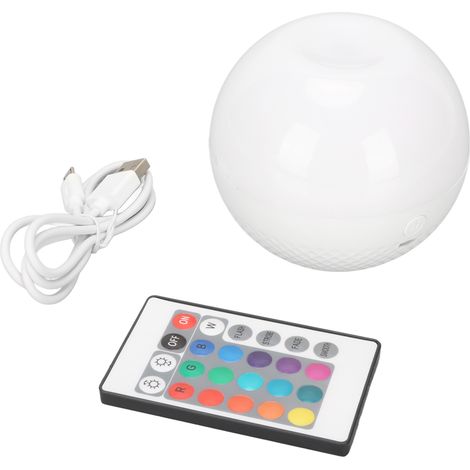 Lampe de chevet RGB avec 16 couleurs, télécommande sensible et contrôle tactile - Veilleuse d'ambiance (1/5)