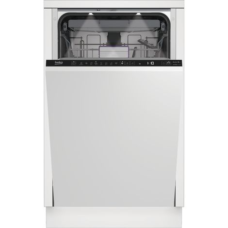 Beko – Lave-vaisselle tout intégré 45 cm – 10 couverts – Classe énergétique C – Niveau sonore 45 dB – 8 programmes – Départ différé – BDIS38040A