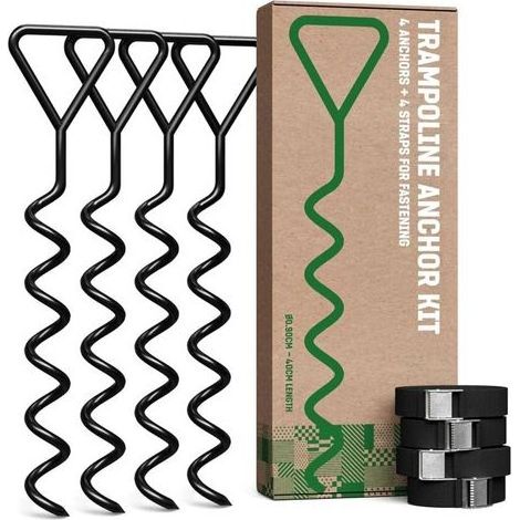 Kit de boulons d'ancrage filetés - 40 cm - Chevilles pour une fixation au sol sûre et unique (1/5)