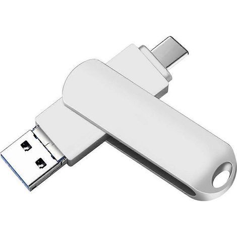 Clé USB Memory Stick, transfert rapide, rotation à 360°, capuchon de protection pour smartphones, iPhones, tablettes et ordinateurs. (1/4)