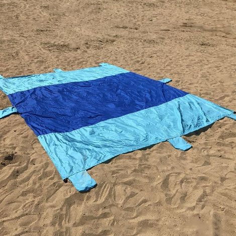 Paracity parachute nylon blanket - Lightweight and quick-drying - For picnics, sand, outdoor activities, beach, camping 240 x 285 cm (1/5)