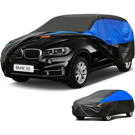 Bâche Voiture Exterieur Respirante, Compatible avec BMW X5(2007-2024), Housse de Protection Voiture Extérieur, Toutes Saisons Peuvent Tout Gérer Contre Pluie Soleil Poussière.,Taille pour BMW X5(2007- (1/5)