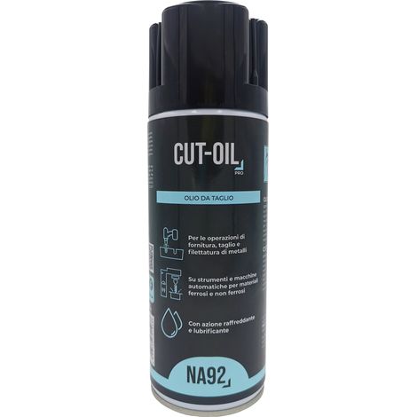 Olio da Taglio CUT-OIL NA92 PRO 400 ml - per Fornitura, Taglio, Filettatura, ecc (1/5)
