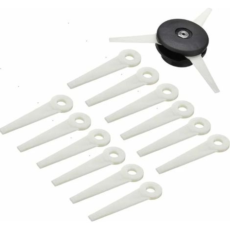 Tête de débroussailleuse + 12 lames de coupe pour STIHL POLYCUT 6-3 FS38 FS40 FS45 (1/4)