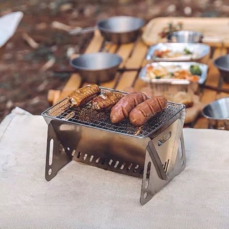 Grille Portable, Grille De Pique-Nique Pliante, Grille De Camping Pour Four De Cuisinière. (1/4)