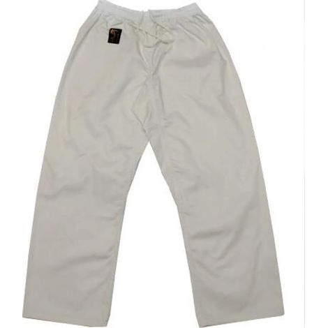Pantalon d'arts martiaux blanc, taille 130 (1/2)