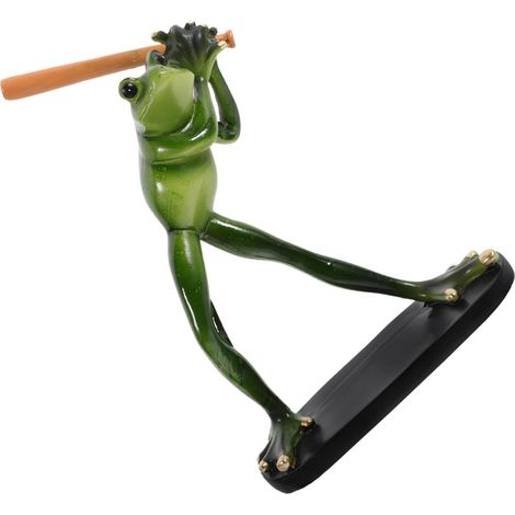 aus Harz Baseball Statue Baseball Spielender Frosch (1/5)