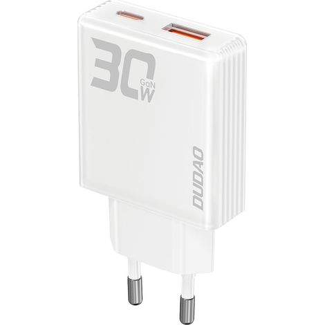 Chargeur mural USB-A et USB-C GaN A30EUL 30 W - Blanc (1/5)