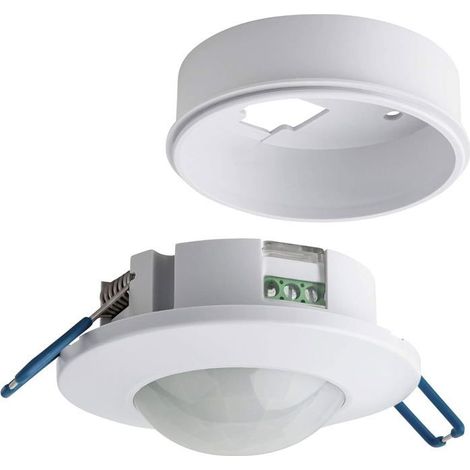 Détecteur de mouvement intérieur, encastré ou plafonnier, programmable, capteur infrarouge, portée de 8 mètres/360° (1/5)