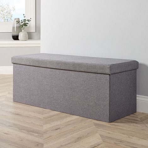 Folding OttomanGrey Extra Large (1/5)