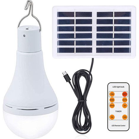 Solarbetriebene Hühnerstallleuchte – 9 W – 200 bis 350 lm – einstellbar – Lichtsensor – 4 Modi – Fernbedienung mit Timer – 1 Stück