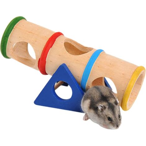 Balancoire En Bois - Jouet D'escalade Pour Cochon D'Inde Et Hamster - Fonction Bascule - 6,7 x 6,6 x 7,5 cm - 1 Pièce (1/5)