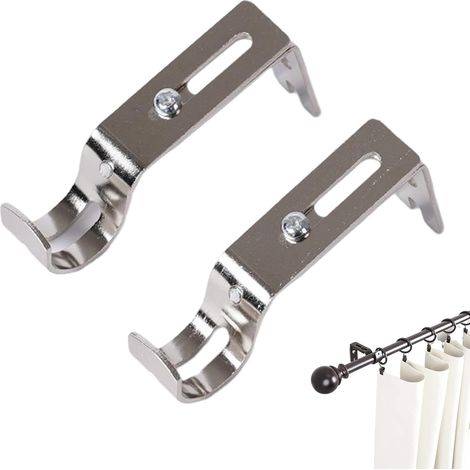 Curtain Rod Bracket Window Curtain Rod Brackets 2 Horizontal