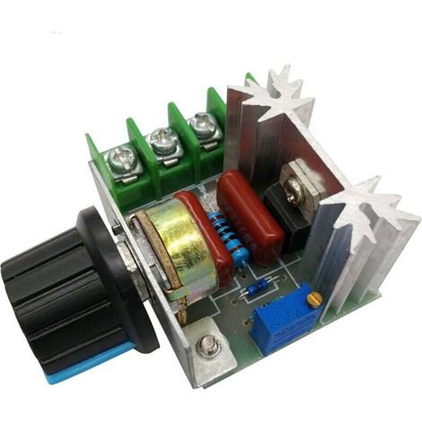 Regulateur de vitesse de variateur de module de commande de vitesse de moteur a courant alternatif de 2000 W PWM regulateur de tension reglable 50-220 V