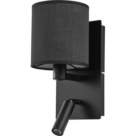 Vägglampa, vägglampa inomhus "Aiden" aus textil / siden für vardagsrum / matsal von Lindby