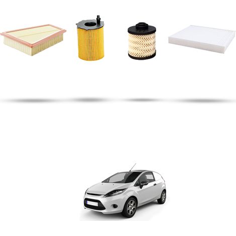Kit tagliando 4 filtri compatibile con Ford Fiesta VI 1.5 tdci 70kw dal 2015 (1/5)