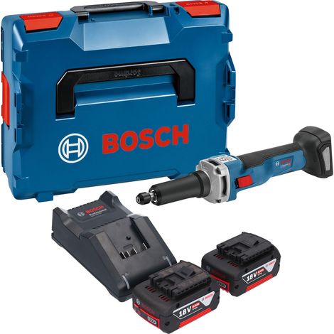 Bosch GGS 18V-23 LC Smerigliatrice diritta professionale a batteria 18 V brushless + 2x batteria ricaricabile 5,0 Ah + caricabatterie + L-Boxx