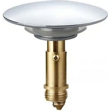 Bonde clic-clac pop-up 66 mm pour lavabo de salle de bain, lavabo de cuisine, lavabo de salle de bain, bouchon en laiton massif plaqué chrome (1/4)