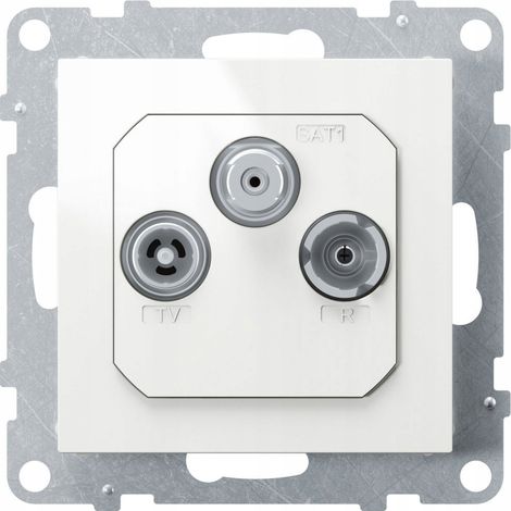 Toma antena Legrand suno 3 salidas compatible UHD (1/2)