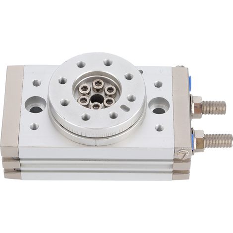 Vérin rotatif à crémaillère MSQB30A, cylindre pneumatique pivotant compact, corps en aluminium, usage industriel, rotation précise, modèle MSQB30A, actionneur rotatif robuste. (1/5)