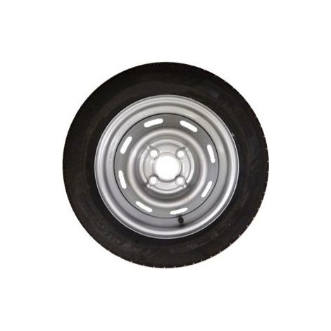 Maxter – Roue de remorque 155/80x13 – 4TR100 – Charge 437 kg – Entraînement 4 trous, entraxe 100 mm, déport +30 mm (1/2)