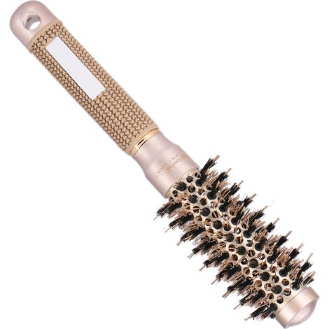 Brosse ronde céramique 25mm pour coiffage bouclé salon, fer à friser santé, lisseur cheveux, peigne chauffant professionnel (1/5)