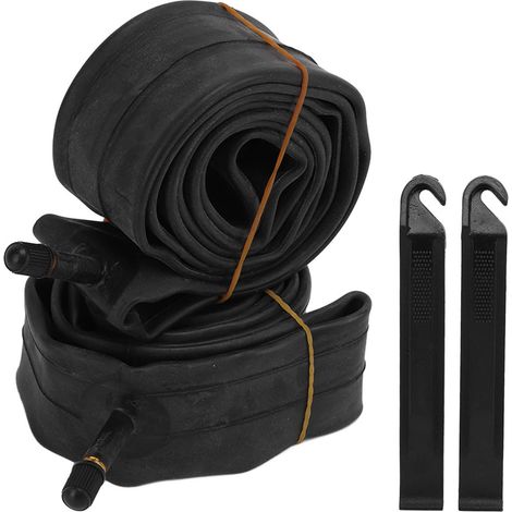 2 pièces Chambre à Air en Caoutchouc Butyle pour Vélo, Haute Étanchéité, Jante Bicycle, 20x1.75/2.125 Pouces (1/5)