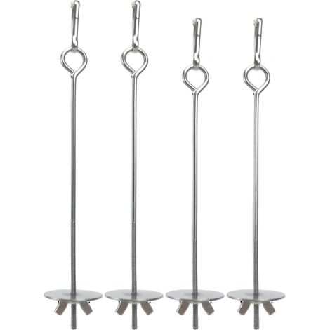 Comedero para loros (4 piezas), soporte para comida y fruta, pincho de acero inoxidable para pájaros, juguete para buscar comida.