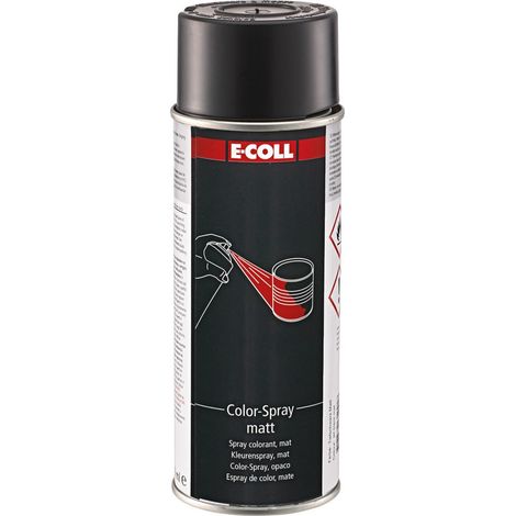 E-COLL Color-Spray matt 400ml tiefschwarz (1/3)