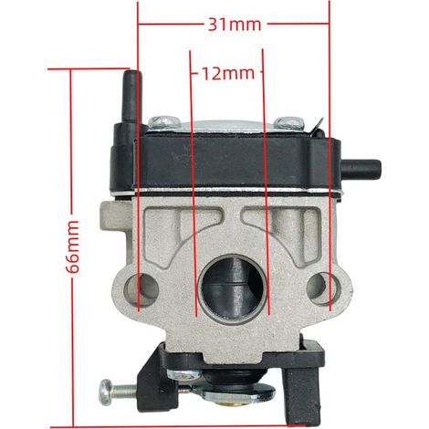 Carburetor compatible with RB24 EAP TRB24EAP blower compatible with WYC-27 909-180 backpack blower for two-stroke engines with high fuel atomization.