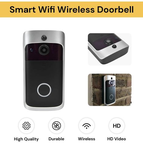 Drahtlose WLAN-Videotürklingel mit Gegensprechanlage und intelligenter Sicherheitskamera