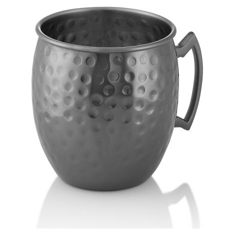Gobelet Moscow Mule 0,5 ltr Ø 9 cm H 10 cm gun metal martelé inox 18/8 - Was Germany (1/2)