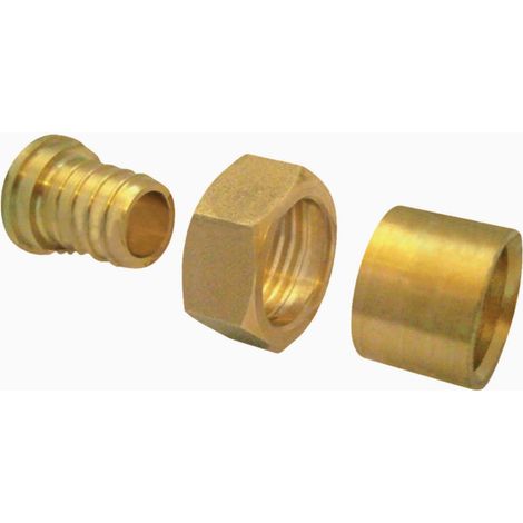 Raccord droit - Union femelle 15 x 21 mm pour tubes PER - Boutté (1/5)