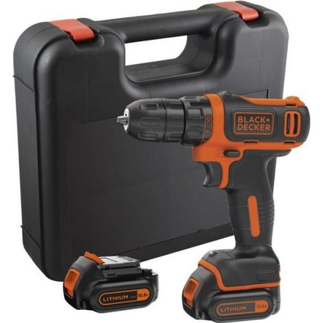 Visseuse sans-fil BLACK+DECKER BDCDD12KB-QW 12V avec 2 batteries 1,5 Ah et chargeur (1/4)