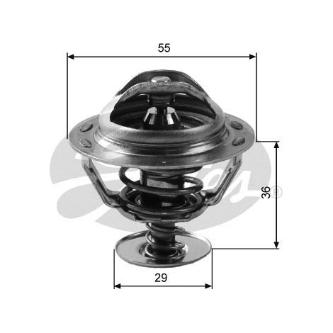 GATES TH12283G2 Termostato per liquido refrigerante