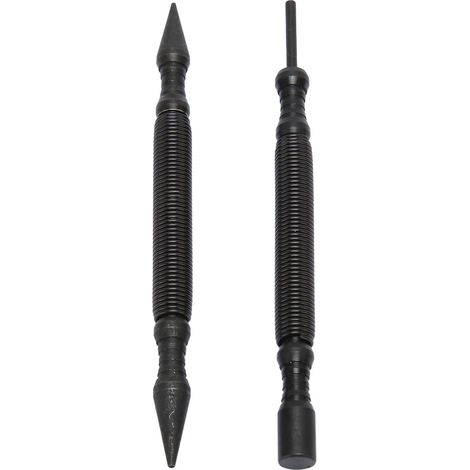 Jeu de poinçon sans marteau 1/16 po double tête, pointeau 1/32 po, force de frappe 3500PSI pour bois, métal et verre (1/5)