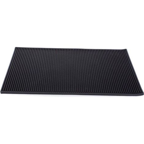 Tappetino scolapiatti per posate - Tappetino scolapiatti - Tappetino da bar - Tappetino per lavare i piatti - Tappetino da piano di lavoro - Silicone - Antiscivolo - 45 x 30 cm (1/5)