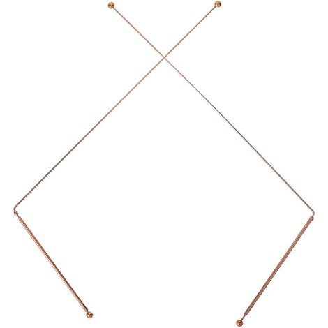 Baguette de sourcier en cuivre (lot de 2), flexible et rotative, outil de divination portable.-26X11.5CM-As Shown (1/3)