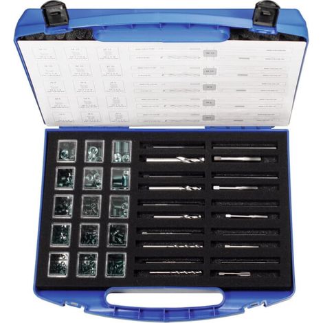 Helicoil Plus Kit de réparation de filetages, Contenu: M2,5-M6