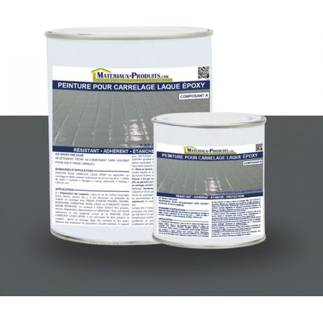 Peinture Laque Epoxy Spécial Carrelage - 5 Kg Gris ardoise - MATPRO (1/3)