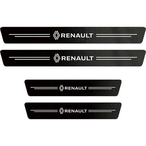 (4 pièces) Ruban adhésif de protection pour seuil de porte de voiture, compatible avec Renault Clio, Megane, Captur, Master, Logan, Kangoo, Trafic, Duster, Sandero et Sport. Accessoires