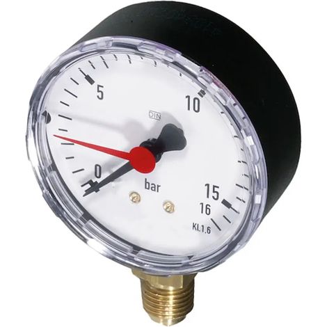 Resideo Manometro M76K G 1/4, 63mm, inferiore, 0-16bar, con lancetta, M76K-A16