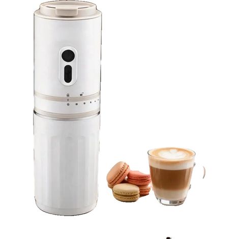 Macchina da caffè, design portatile, grande capacità, bianca (1/5)
