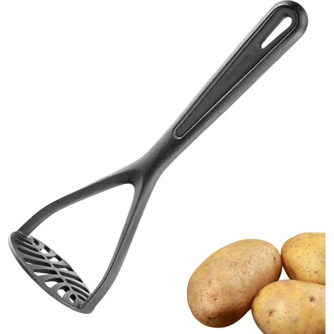 Presse-purée - 1 Pièce - Plastique Noir - Ergonomique - Pour Pommes De Terre Et Légumes - 27,5 cm (1/5)