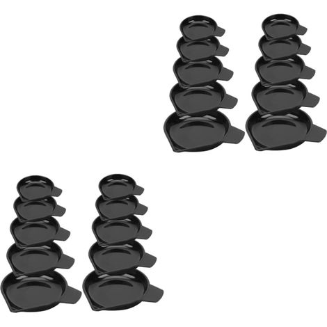 20 Pièces Plateau De Pesée en Diamant Échelle pour Les Onces Et Les Grammes Alimentaires Échelle du Gramme Balance De Cuisine Numérique Acier Inoxydable PP Plaque De Diamant (1/5)